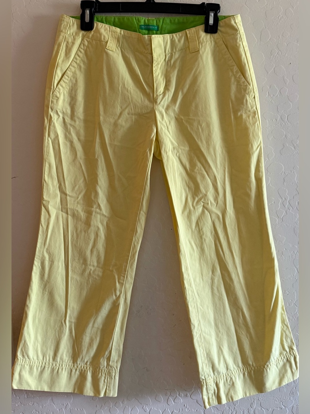 Lilly Pulitzer, size 4, "Palm Beach Fit" preppy yellow cropped pants